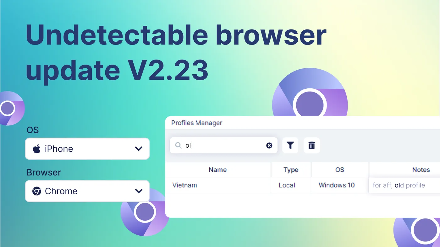 What's new in the Undetectable update V2.23