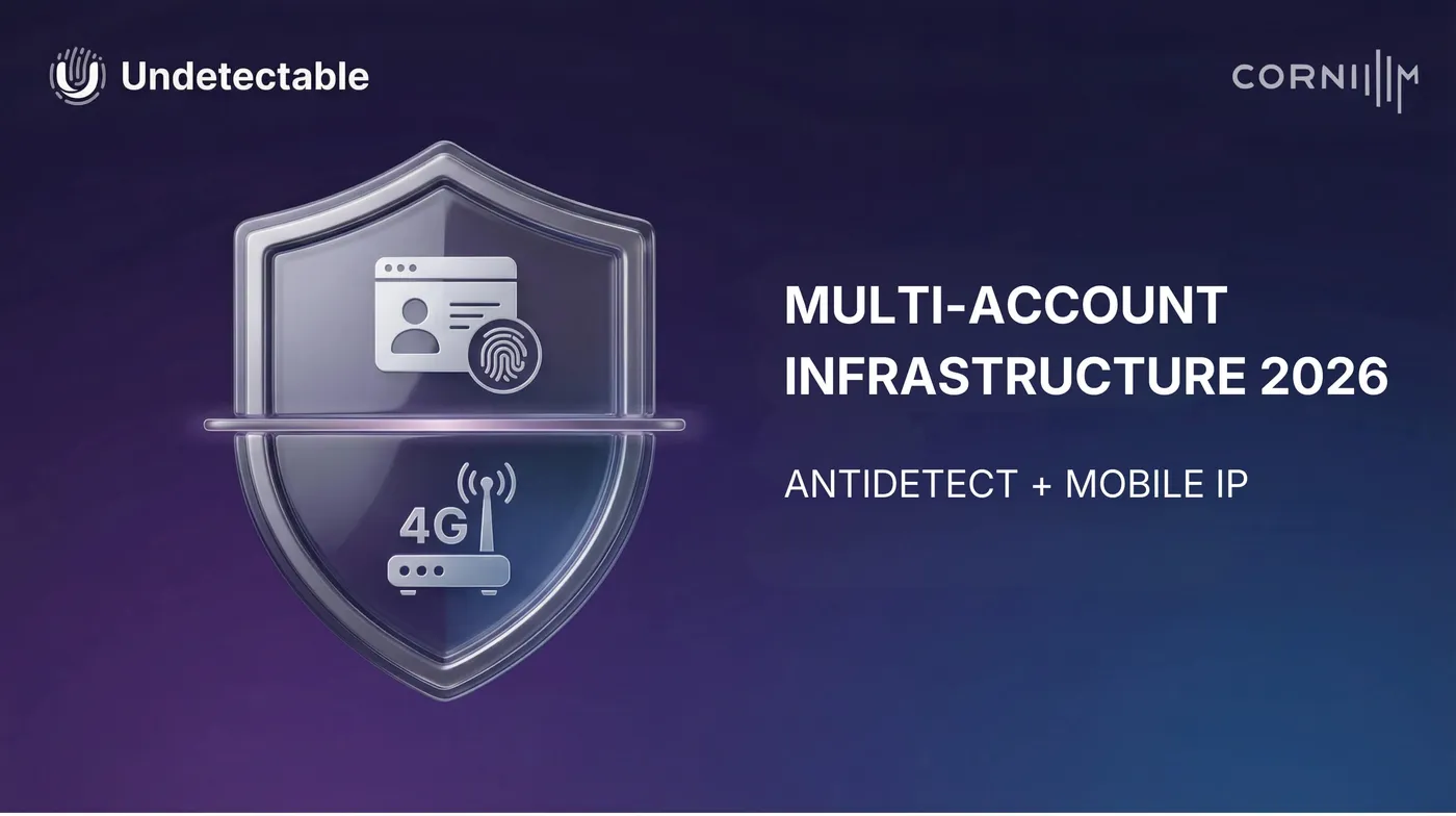 Multi-account infrastructure in 2026: Undetectable & Coronium without chaos and bans