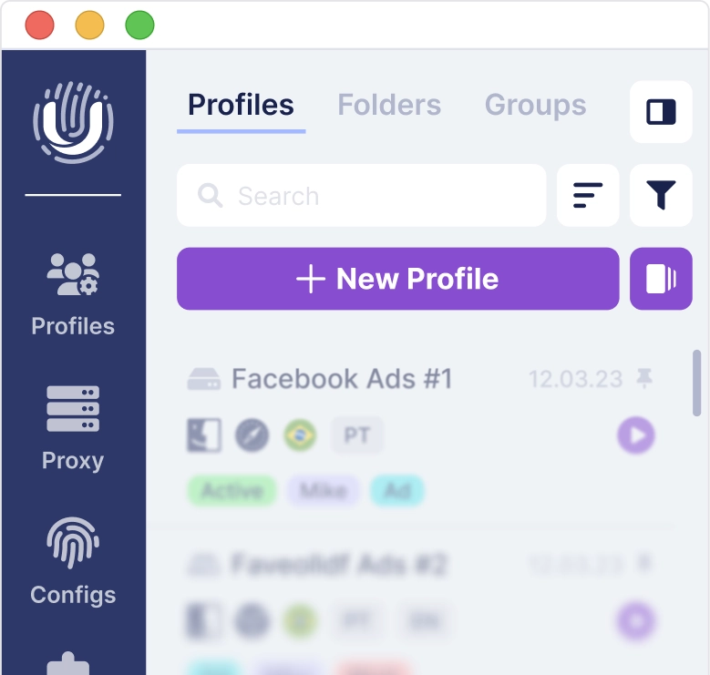 Undetectable profiles