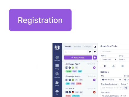2. Register an account