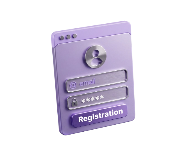 2. Register an account
